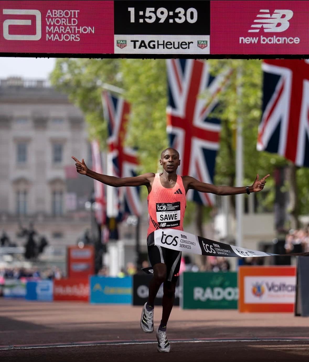 Sebastian Sawe au marathon de Londres