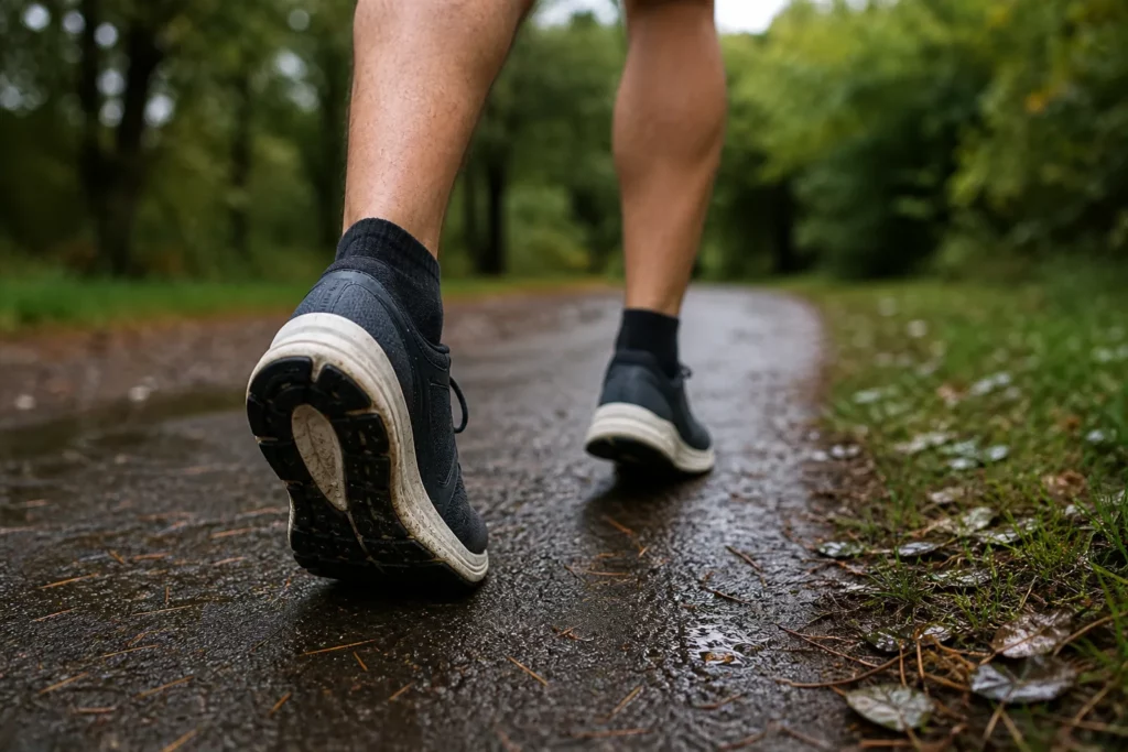 Allure de récupération, toujours enlever une minute/km à sa vitesse de footing.