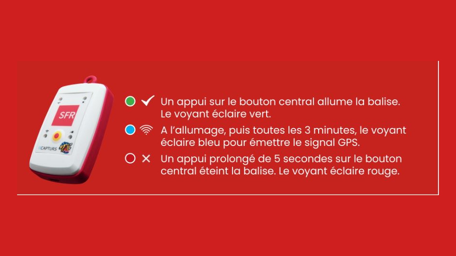 Fonctionnement de la balise GPS Capturs proposée aux coureurs du Grand Raid 2026