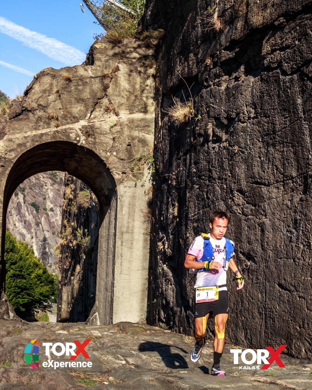 Jiaju Zhao sur le parcours du TOR330 2026 en Vallée d’Aoste