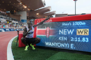 Le record du monde du 1 000 m d’Emmanuel Wanyonyi homologué en 2 min 11 s 83