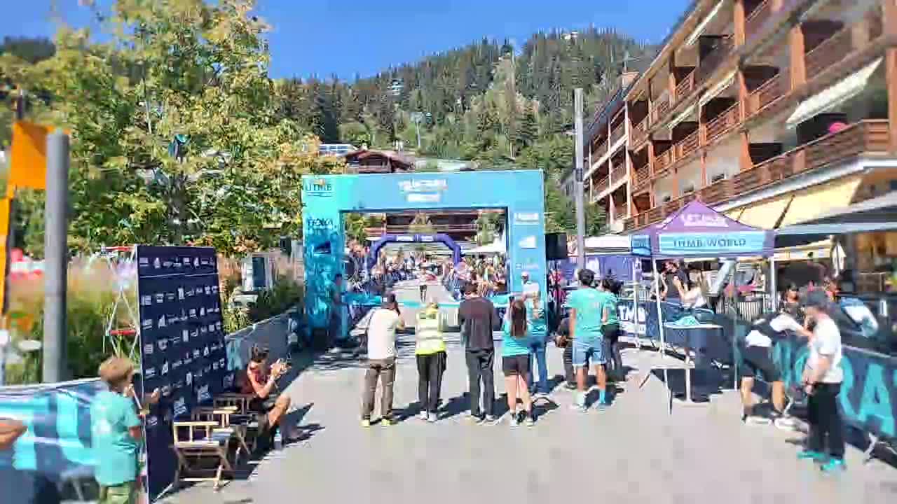 Agnieszka Dygacz franchit l’arrivée de la Wild 110 du Wildstrubel by UTMB 2026 à Crans-Montana